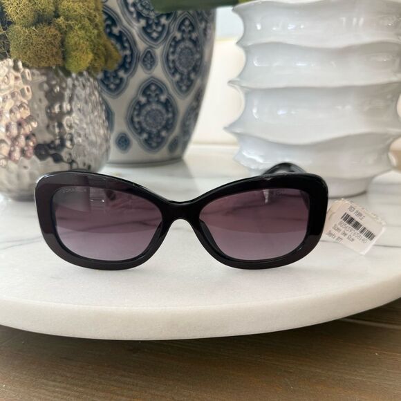 CHANEL 5468-B 1705/S1 Burgundy Gradient Sunglasses - Picture 2 of 7